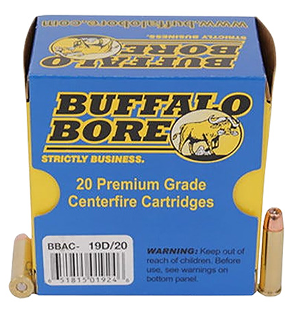 [651815019246] Buffalo Bore Ammunition 19D20 Heavy Strictly Business 357Mag 125gr Jacket Hollow Point 20 Per Box/12 Case