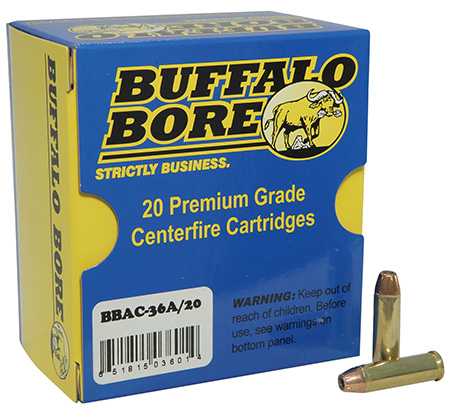 [651815036014] Buffalo Bore Ammunition 36A20 Heavy Strictly Business 32H & R Mag +P 100gr Jacket Hollow Point 20 Per Box/12 Case