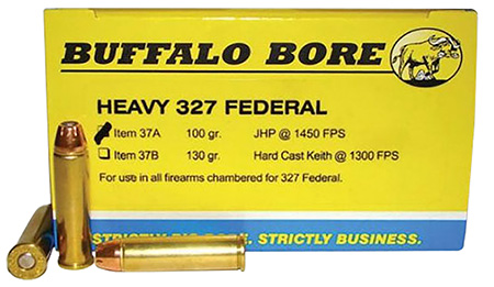 [651815037011] Buffalo Bore Ammunition 37A20 Heavy Strictly Business 327Federal Mag 100gr Jacket Hollow Point 20 Per Box/12 Case