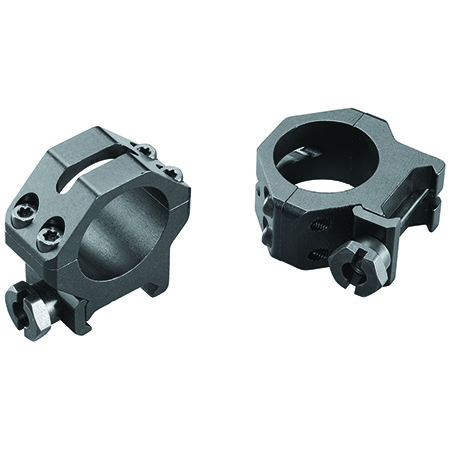 [076683483607] Weaver Mounts 48360 Four-Hole Skeleton Rings  Matte Black 1" Medium