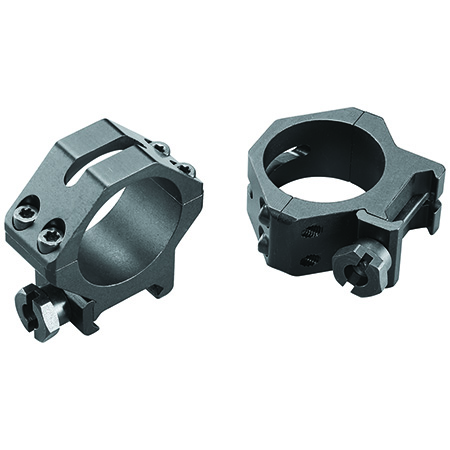 [076683483645] Weaver Mounts 48364 Four-Hole Skeleton Rings  Matte Black 30mm Low