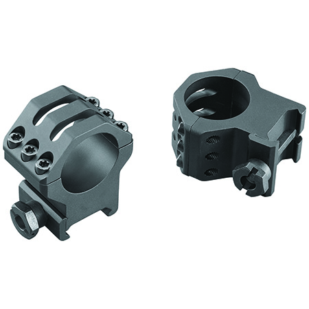 [076683996909] Weaver Mounts 99690 Six-Hole Picatinny Rings  Matte Black 1" Extra High