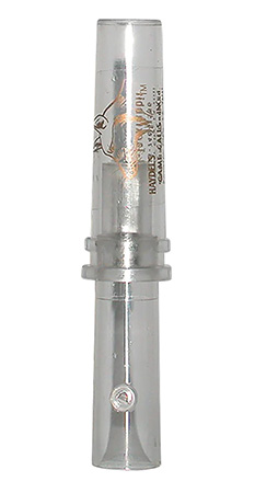 [086666200602] Haydel's Game Calls GHJ Government Hunter Baby Rabbit Open Call Double Reed Baby Cottontail/Jackrabbit Sounds Attracts Predators Clear Acrylic