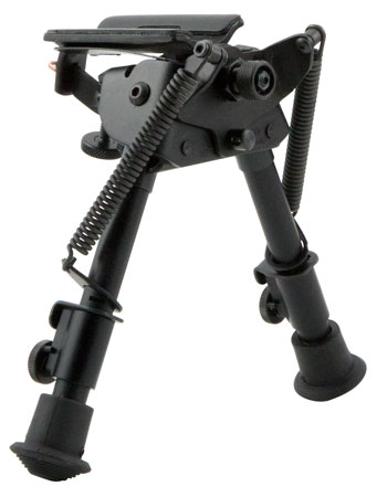 [051156113076] Harris Bipods BRS Swivel BR Swivel Stud, 6-9", Black Steel/Aluminum, Rubber Feet