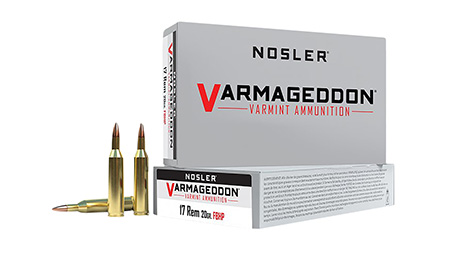 [054041651004] Nosler 65100 Varmageddon  17Rem 20gr Flat Base Hollow Point 20 Per Box/20 Case