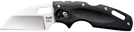 [705442010005] Cold Steel 20LT Tuff Lite  2.50" Folding Plain Sheepsfoot Japanese AUS-8A SS Blade/Black Griv-Ex Handle