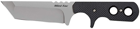 [705442009870] Cold Steel 49HTF Tac Mini 3.75" Fixed Plain Tanto Japanese AUS-8A SS Blade/ Black Griv-Ex Handle