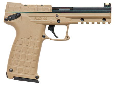 [640832003314] Kel-Tec PMR30BTAN PMR30  22 WMR 30+1 4.30" Fluted Steel Barrel, Black/Tan Serrated Slide, Tan Polymer Frame w/Picatinny Rail, Tan Textured Polymer Grip