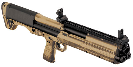 [640832003291] Kel-Tec KSGTAN KSG  Tan 12 Gauge 18.50" 3" 14+1 Tan Rec/Barrel Tan Polymer Fixed Stock  &  Grip