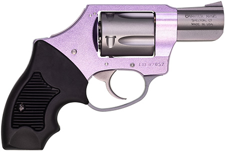 [678958538410] Charter Arms 53841 Undercover Lite Lavender Lady Small 38 Special 5rd 2" Stainless Steel Barrel  &  Cylinder, Lavender Aluminum Frame, Black Finger Grooved Rubber Grip, Concealed Hammer