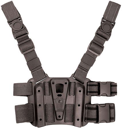 [648018014987] Blackhawk 432000PBK Tactical Holster Platform Black Carbon Fiber Leg Mount Fits Blackhawk Concealment/Duty Holsters