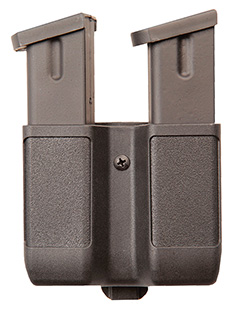 [648018127281] Blackhawk 410610PBK Double Mag Case  Black Polymer Belt Clip Compatible w/ Double Stack 9mm/10mm/40/45/357
