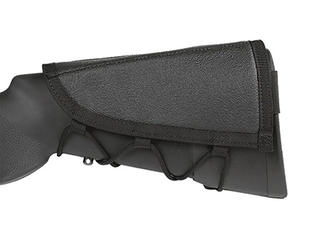 [648018010835] Blackhawk 90CP02BK Ammo Cheek Pad  Black Nylon 5rd Rifle Buttstock Mount