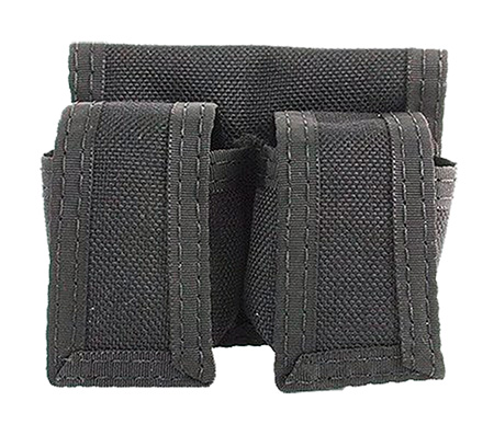 [088652010011] HKS 100B SpeedLoader Case  Double Black Cordura Hook  &  Loop