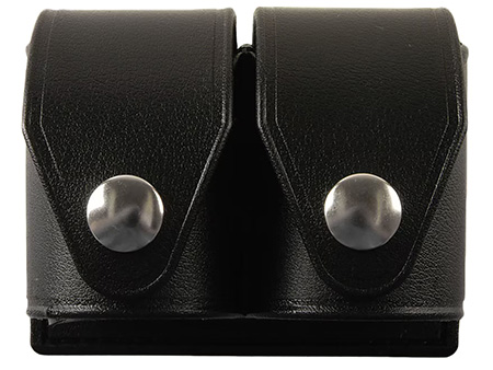 [088652020317] HKS 203PMBN SpeedLoader Case  Double Black Hytrel Belt Loop Medium Belts 2.25" Wide