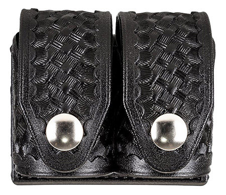 [088652020324] HKS 203BMBN SpeedLoader Case  Double Medium Black Hytrel Belt Loop Belts 2.25" Wide