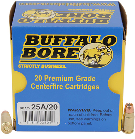 [651815025018] Buffalo Bore Ammunition 25A20 Heavy Strictly Business 357Sig 125gr Jacketed Hollow Point 20 Per Box/12 Case