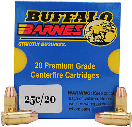 [651815025032] Buffalo Bore Ammunition 25C20 Buffalo-Barnes Strictly Business 357Sig 125gr Barnes TAC-XP Lead Free 20 Per Box/12 Case