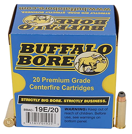 [651815019253] Buffalo Bore Ammunition 19E20 Tactical Strictly Business 357Mag 158gr Jacketed Hollow Point 20 Per Box/12 Case
