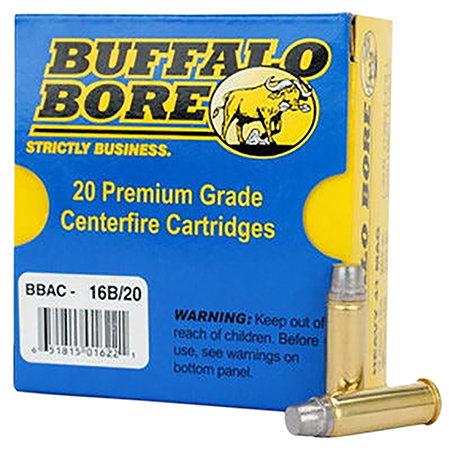 [651815016221] Buffalo Bore Ammunition 16B20 Heavy Strictly Business 41Rem Mag 230gr Hard Cast Semi Wadcutter 20 Per Box/12 Case