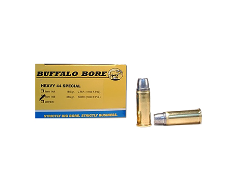 [651815004440] Buffalo Bore Ammunition 14B20 Heavy Strictly Business 44S&W Spl 255gr Hard Cast Semi Wadcutter 20 Per Box/12 Case