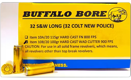 [651815003221] Buffalo Bore Ammunition 3B20 Heavy Strictly Business 45Colt +P 300gr Semi Jacketed Flat Point 20 Per Box/12 Case