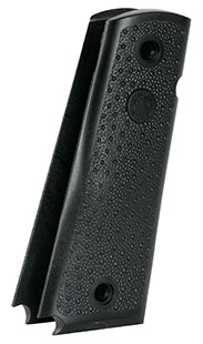 [743108451908] Hogue 45190 OverMolded Grip Panels Cobblestone Black Nylon with Palm Swells for 1911 Government