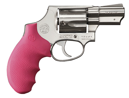 [743108670071] Hogue 67007 OverMolded Monogrip Cobblestone Pink Rubber with Finger Grooves for Taurus 85