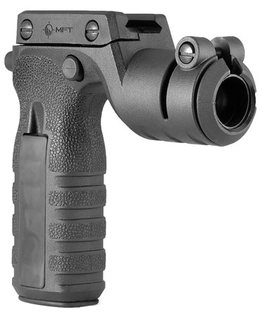 [676315024934] Mission First Tactical RTG React Vertical Grip Black Polymer with Torch Holder for AR-Platform
