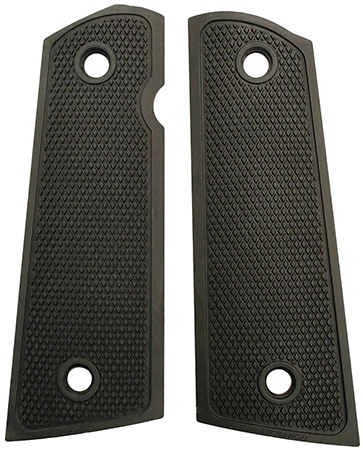 [708279010361] Archangel AA107 Grip Panels  Made of Aluminum With Black Anodized Diamond Checkering Finish for 1911 Government