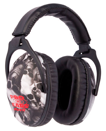 [751710502369] Pro Ears PE26UY006 ReVO Passive Muff 26 dB Over the Head Black w/Skull Pattern Youth 1 Pair