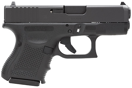 [764503812019] Glock PG3350201 G33 Gen4 Sub-Compact 357 Sig 9+1 3.43" Black Polygonal Rifled Barrel, Matte Black Serrated Slide, Black Polymer Frame, Black Textured Finger Grooved Polymer Grip, Right Hand