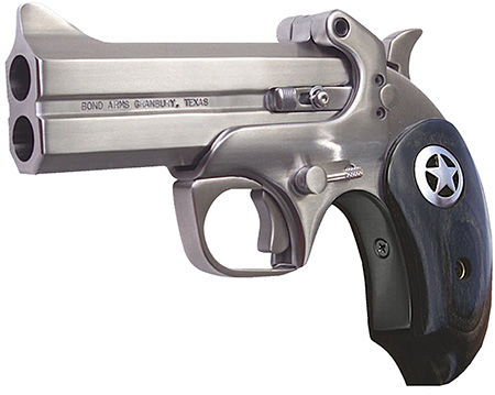 [855959001840] Bond Arms BARII Ranger II Original 45Colt/410 Gauge 2rd Shot 4.25" Ext. Black Ash w/ Integrated Star Grips Right Hand