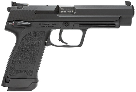 [642230261556] HK 81000363 USP Expert V1 9mm Luger 18+1, 5.19" Black Polygonal Rifled Barrel, Black Serrated Steel Slide, Black Polymer Frame, Black Polymer Grip Ambidextrous