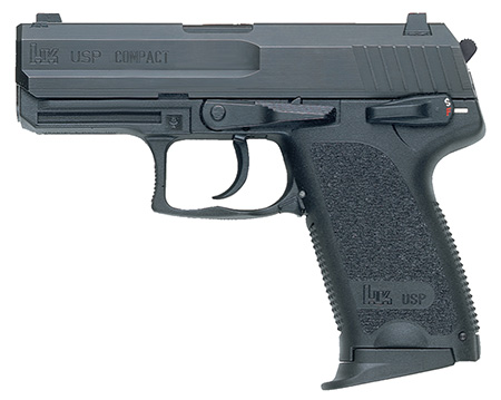 [642230261433] HK 81000340 USP V7 LEM Compact 40 S&W 12+1 3.58" Black Polygonal Rifled Barrel, Black Serrated Slide, Black Polymer Frame, Black Polymer Grip, Ambidextrous