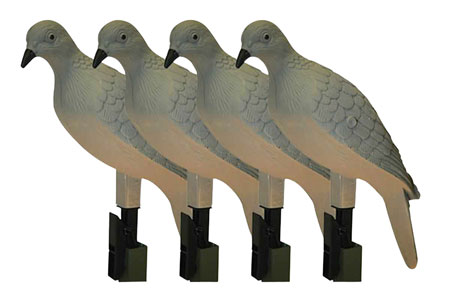 [816740002217] Mojo Outdoors HW9004 Clip On  Dove Species Natural Plastic 4 Per Pack
