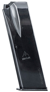 [765595440289] Mec-Gar MGBRHP15N Standard 15rd 9mm Luger Fits Browning Hi-Power/Springfield SA-35, Nickel Carbon Steel