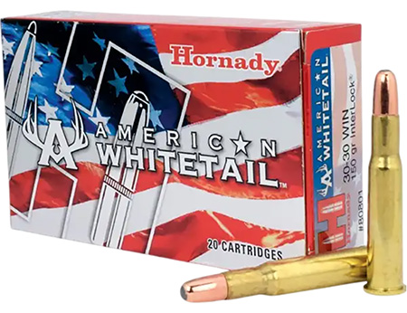 [090255808018] Hornady 80801 American Whitetail  30-30Win 150gr InterLock Round Nose 20 Per Box/10 Case