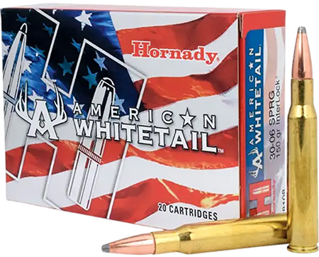 [090255381085] Hornady 8108 American Whitetail  30-06Springfield 150gr InterLock Spire Point 20 Per Box/10 Case