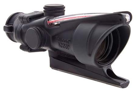 [719307301252] Trijicon 100213 ACOG  Black Hardcoat Anodized 4x32mm Illuminated Red Triangle Post Reticle