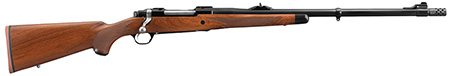 [736676371853] Ruger 37185 Hawkeye African Full Size 416 Ruger 3+1 23" Satin Blued Threaded Barrel, Receiver w/Integral Scope Mount, American Walnut Fixed Stock, Right Hand