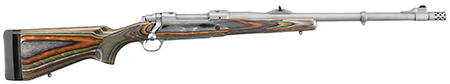[736676471171] Ruger 47117 Hawkeye Guide Gun 338 Win Mag 3+1 20" Matte Stainless Threaded Barrel, Matte Stainless Steel Receiver w/Integral Scope Mount, Green Mountain Adj LOP Laminate  Stock, Right Hand