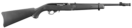 [736676111121] Ruger 11112 10/22 Takedown Full Size 22 LR 10+1 16.40" Satin Black Threaded Barrel, Satin Black Steel Receiver w/Integral Scope Mount, Black Synthetic Fixed Stock, Right Hand