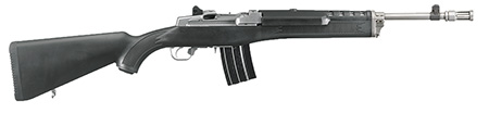 [736676058198] Ruger 5819 Mini-14 Tactical 223 Rem/5.56 NATO 20+1 16.10" Matte Stainless Threaded Barrel, Matte Stainless Steel Receiver w/Picatinny Rail, Black Synthetic Fixed Stock, Right Hand