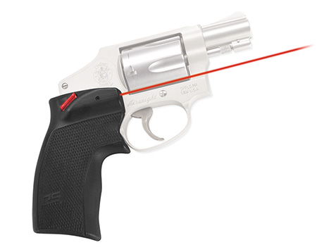 [610242004508] Crimson Trace 0151301 Accu-Grips Laser Sight Defender Series Black Polymer, Red Laser 5mW Output, 633nM Wavelength, Fits S&W J Frame Round Butt/Taurus Small Frame (Except 85 Models) Revolver