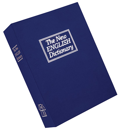 [672352008586] Bulldog BD1180 Deluxe Diversion Book Safe Combination Entry Blue Steel Holds 1 Handgun 7.75" L x 10.50" W x 2.50" D