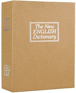 [672352008630] Bulldog BD1182 Deluxe Diversion Book Safe Combination Entry Brown Steel Holds 1 Handgun 7.75" L x 10.50" W x 2.50" D