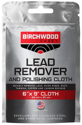 [029057310023] Birchwood Casey 31002 Lead Remover Polishing Cloth Lead Remover