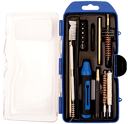 [761903381916] DAC GM223AR AR-15 Cleaning Kit Multi-Caliber Rifle/17 Pieces Black/Blue