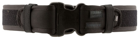 [648018029783] Blackhawk 44B2XLBK Ergonomic Duty Belt Padded Black Cordura 44-48" 2.25" Wide Buckle Closure
